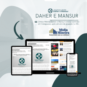 Matéria da Mídia Mineira destaca a atuação da Clínica Médica Daher e Mansur em Cataguases, reconhecendo um ano de gestão eficiente e humanizada na área da saúde.